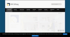 Desktop Screenshot of ewk-stiftung.de
