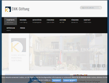 Tablet Screenshot of ewk-stiftung.de